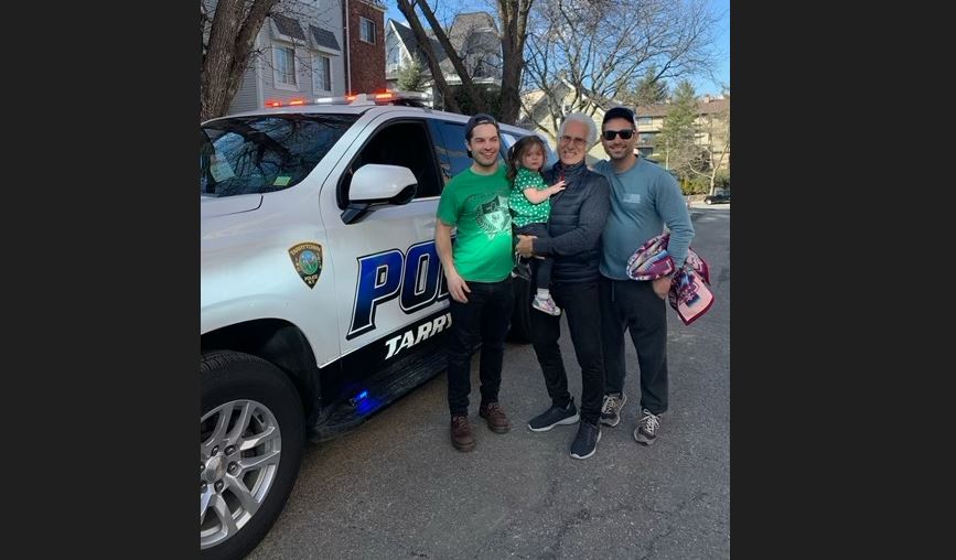 A local family just wanted to take a photo with a police car and mission accomplished! 