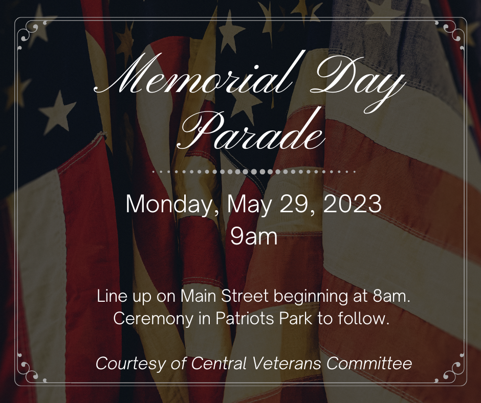 Memorial Day Parade flyer 