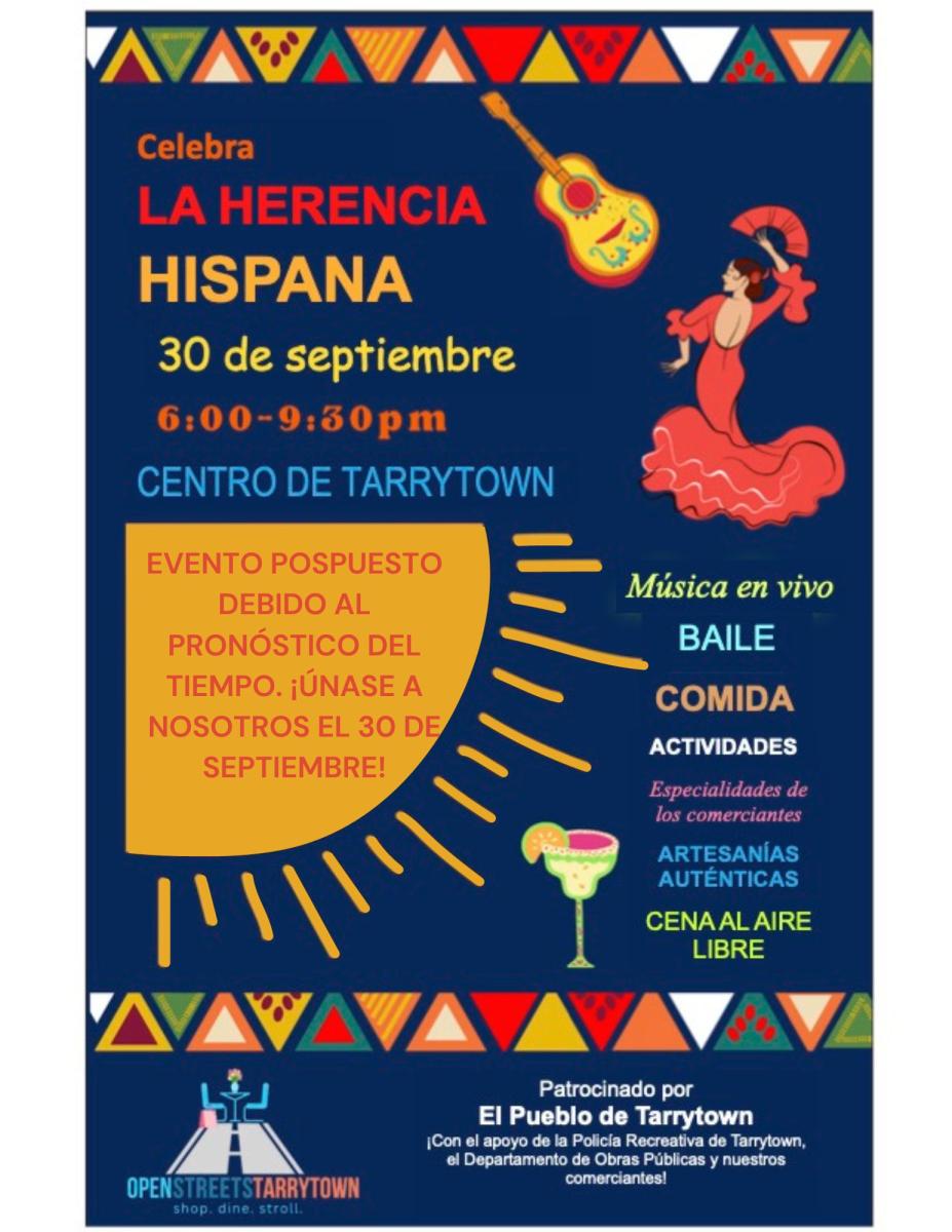 Open Streets Hispanic Heritage Flyer in Spanish