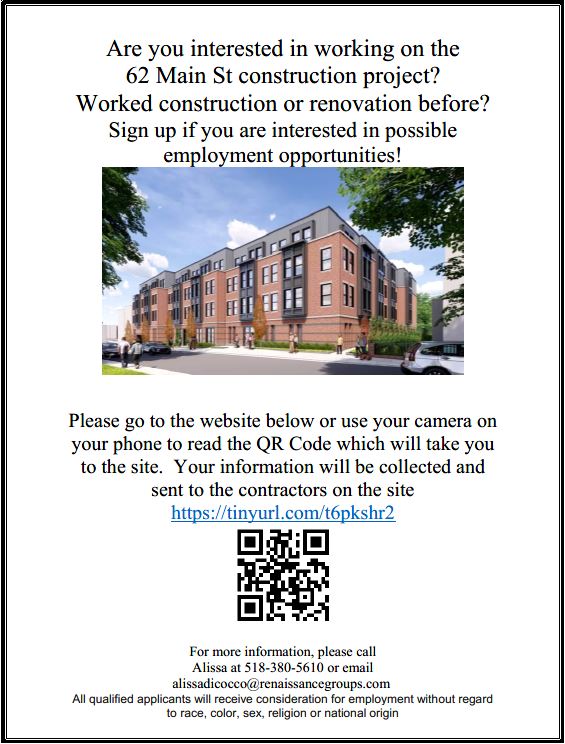 sign up for work with 62 main street