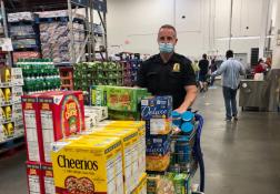Police delivering food