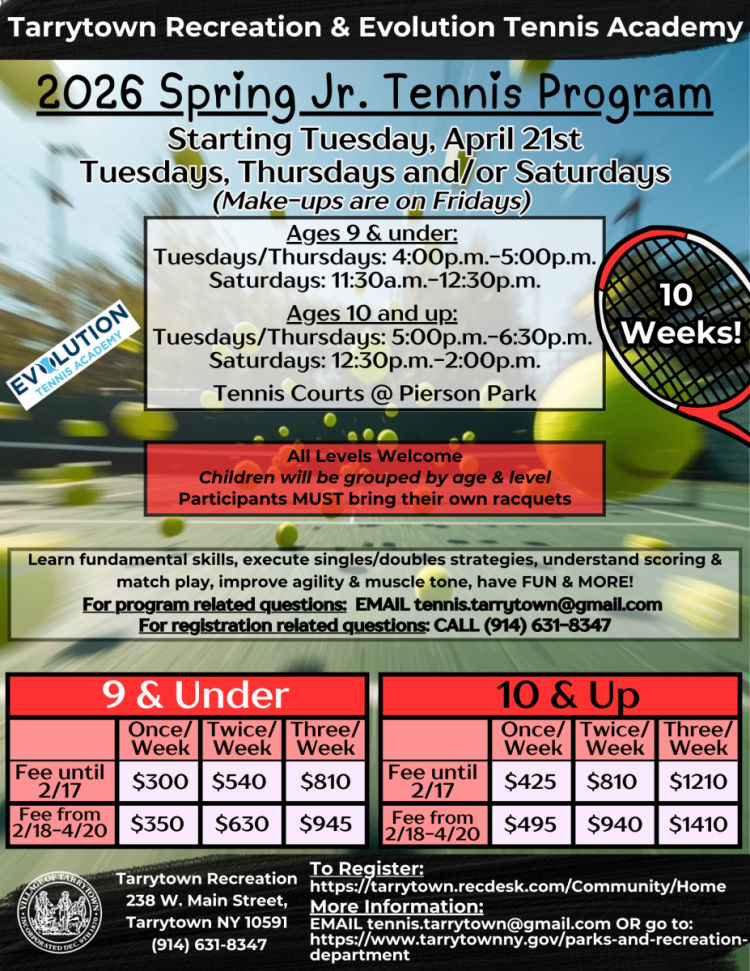 Spring Tennis Details