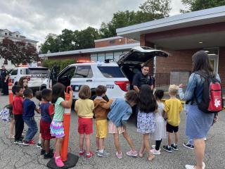 JP students checking out our patrol cars