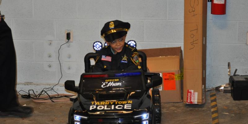 Officer Ethan in his Police Cruiser