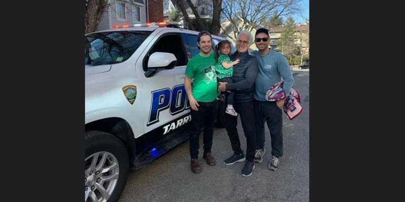 A local family just wanted to take a photo with a police car and mission accomplished! 